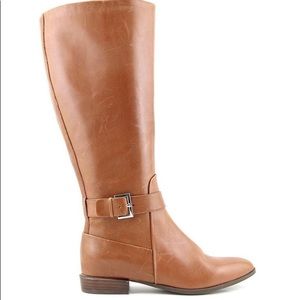 Nine West Black Diablo Wide Leg Heeled Boot